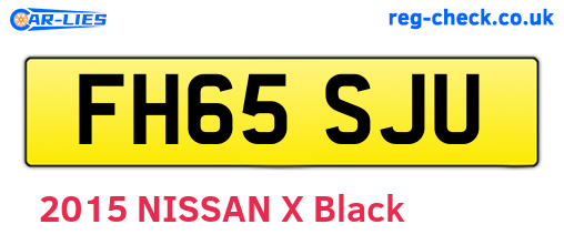FH65SJU are the vehicle registration plates.