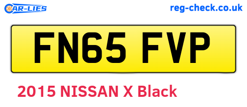 FN65FVP are the vehicle registration plates.