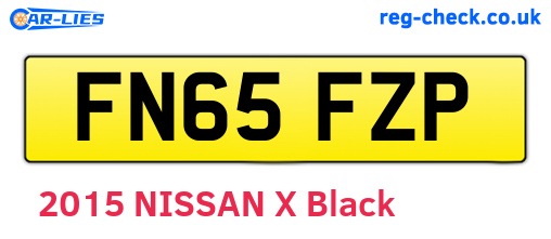 FN65FZP are the vehicle registration plates.