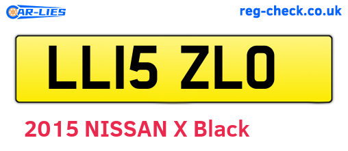 LL15ZLO are the vehicle registration plates.