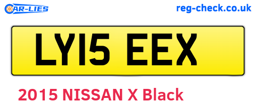 LY15EEX are the vehicle registration plates.