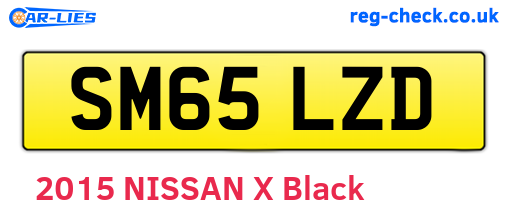 SM65LZD are the vehicle registration plates.