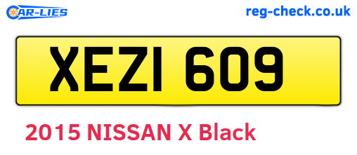 XEZ1609 are the vehicle registration plates.