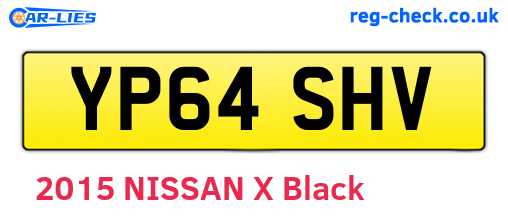 YP64SHV are the vehicle registration plates.