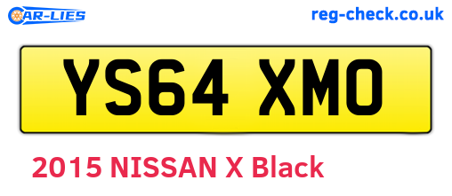 YS64XMO are the vehicle registration plates.