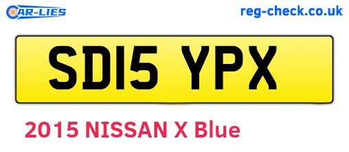 SD15YPX are the vehicle registration plates.