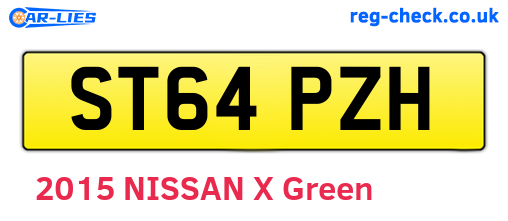 ST64PZH are the vehicle registration plates.