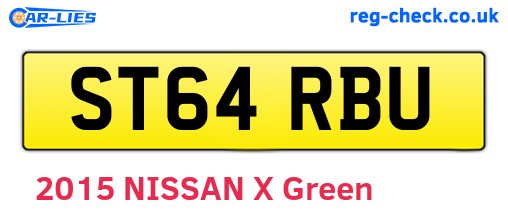 ST64RBU are the vehicle registration plates.