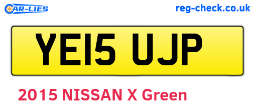 YE15UJP are the vehicle registration plates.
