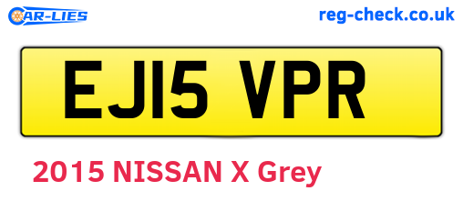 EJ15VPR are the vehicle registration plates.