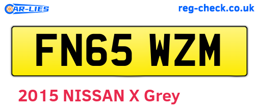 FN65WZM are the vehicle registration plates.