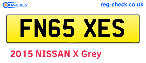 FN65XES are the vehicle registration plates.