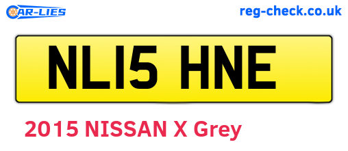 NL15HNE are the vehicle registration plates.