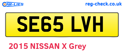 SE65LVH are the vehicle registration plates.