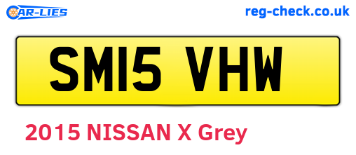 SM15VHW are the vehicle registration plates.