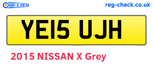 YE15UJH are the vehicle registration plates.