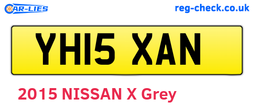 YH15XAN are the vehicle registration plates.