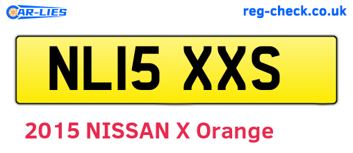 NL15XXS are the vehicle registration plates.
