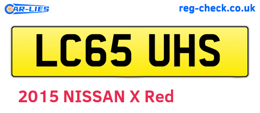 LC65UHS are the vehicle registration plates.