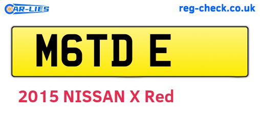 M6TDE are the vehicle registration plates.