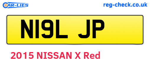 N19LJP are the vehicle registration plates.