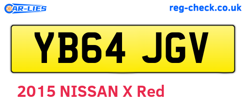 YB64JGV are the vehicle registration plates.