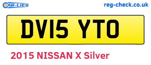 DV15YTO are the vehicle registration plates.