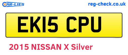 EK15CPU are the vehicle registration plates.
