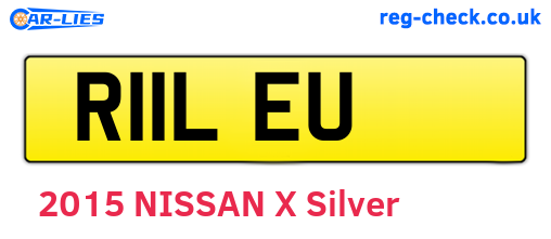 R11LEU are the vehicle registration plates.