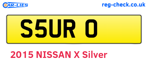 S5URO are the vehicle registration plates.