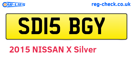SD15BGY are the vehicle registration plates.