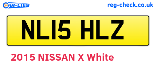 NL15HLZ are the vehicle registration plates.