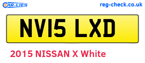 NV15LXD are the vehicle registration plates.