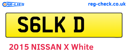 S6LKD are the vehicle registration plates.
