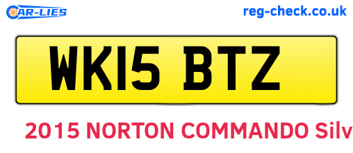 WK15BTZ are the vehicle registration plates.