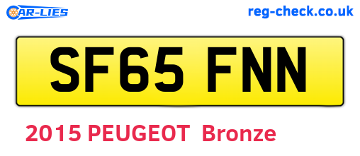 SF65FNN are the vehicle registration plates.