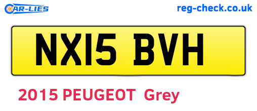 NX15BVH are the vehicle registration plates.