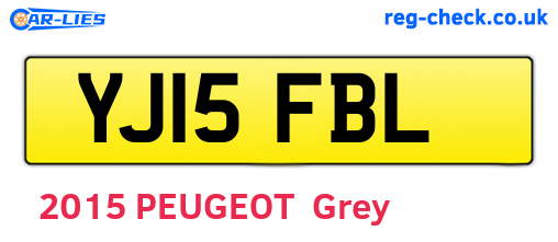 YJ15FBL are the vehicle registration plates.