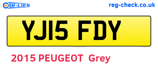 YJ15FDY are the vehicle registration plates.
