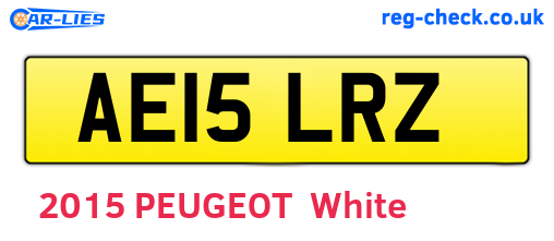 AE15LRZ are the vehicle registration plates.