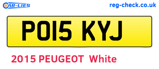 PO15KYJ are the vehicle registration plates.