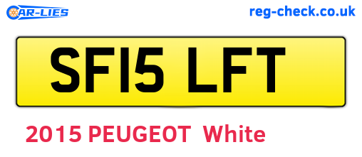 SF15LFT are the vehicle registration plates.