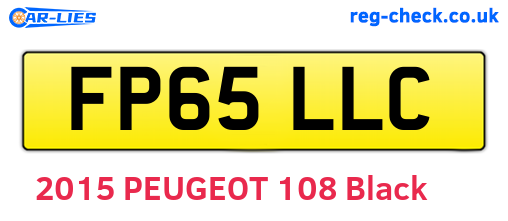 FP65LLC are the vehicle registration plates.