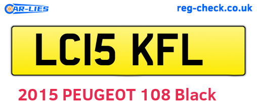 LC15KFL are the vehicle registration plates.