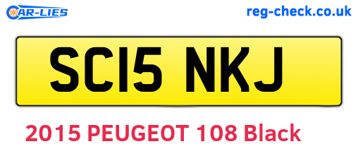 SC15NKJ are the vehicle registration plates.