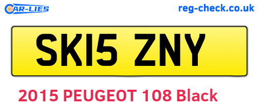 SK15ZNY are the vehicle registration plates.