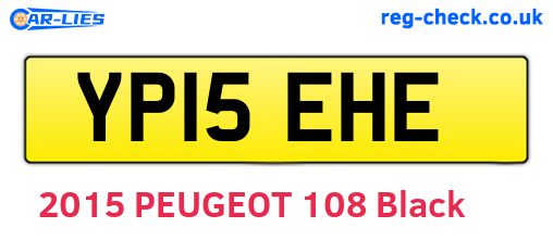 YP15EHE are the vehicle registration plates.