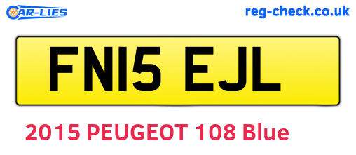FN15EJL are the vehicle registration plates.