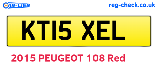 KT15XEL are the vehicle registration plates.
