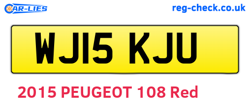 WJ15KJU are the vehicle registration plates.